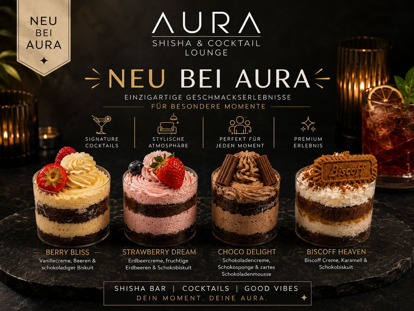 Süße Neuigkeiten: Entdecke unsere neuen Dessert Kreationen!